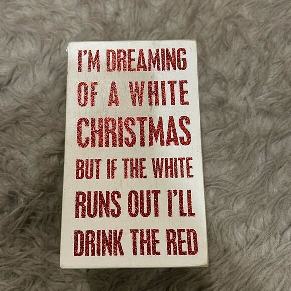 Primitives by Kathy I’m dreaming of a white Christmas wine holder - Picture 1 of 7